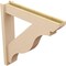 Ekena Millwork 6-in W x 32-in D x 32-in H Funston Slat Rough Cedar Woodgrain TimberThane Outlooker, Primed Tan OUTUR060X32X32FST24RCPR - alternate 5
